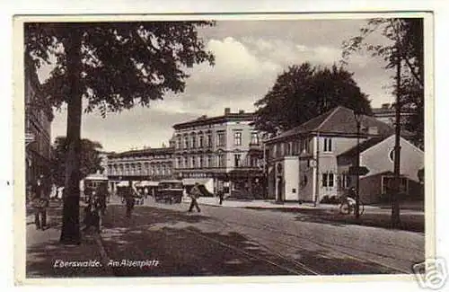 01249 schöne Ak Eberswalde Am Alsenplatz 1938