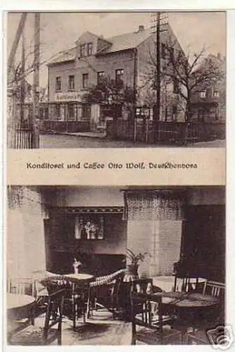 01188 Ak Konditorei und Cafe Deutschenbora um 1910