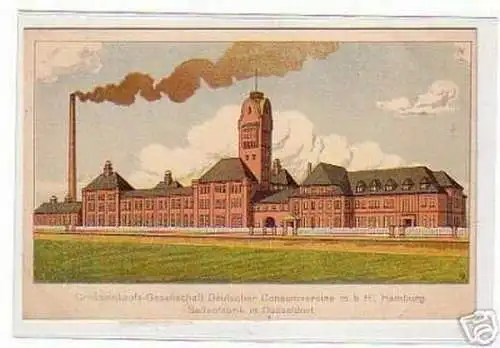 01003 Ak Seifenfabrik in Düsseldorf um 1915