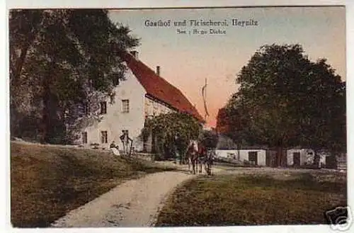 00975 Ak Gasthof und Fleischerei Heynitz um 1910