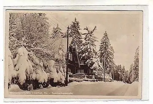 00827 Ak Wintersportplatz Oberhof Tambacherstrasse 1931