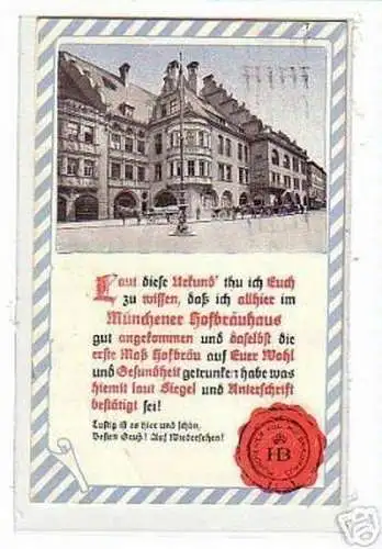 00797 Ak München königliches Hofbräuhaus 1928