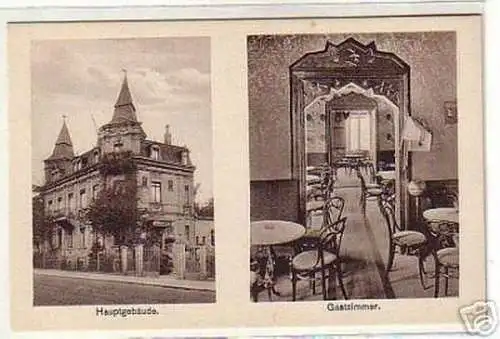 00670 Ak Waldcafe Connewitz Hauptgebäude um 1930