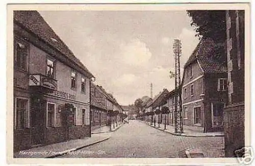 00754 Ak Harzgerode Harz Hotel Weisses Ross 1941