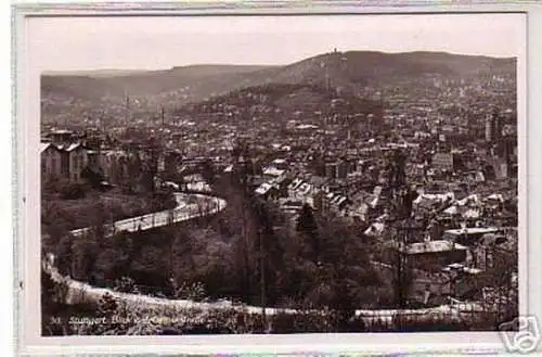 00578 Ak Stuttgart Blick von der Gerockstrasse um 1940