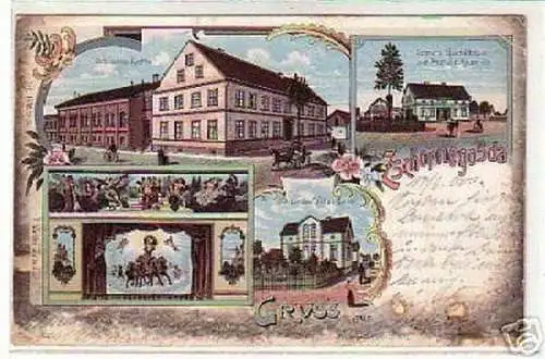 00601 Ak Gruss aus Zschornegosda Gasthaus 1900