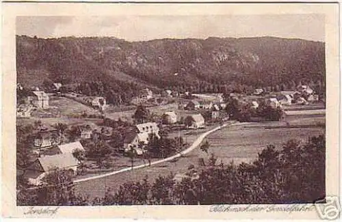 00577 Ak Jonsdorf Blick nach der Gondelfahrt 1922