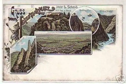 00503 Ak Gruss vom Hexentanzplatz im Harz um 1900