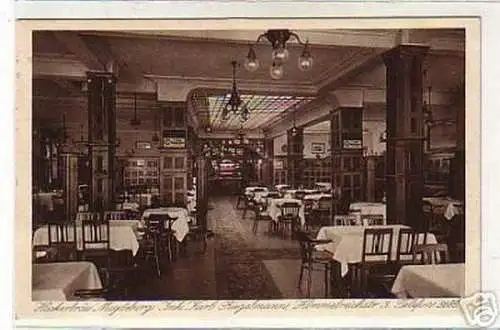 00387 Ak Magdeburg Gasthaus Hackerbräu 1928