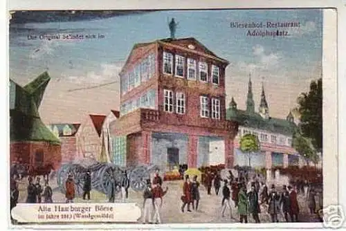 00406 Ak Hamburg Börsenhof Restaurant Adolphsplatz 1914