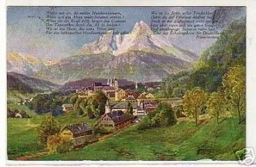 00274 Ak Reklame Berchtesgaden 1914