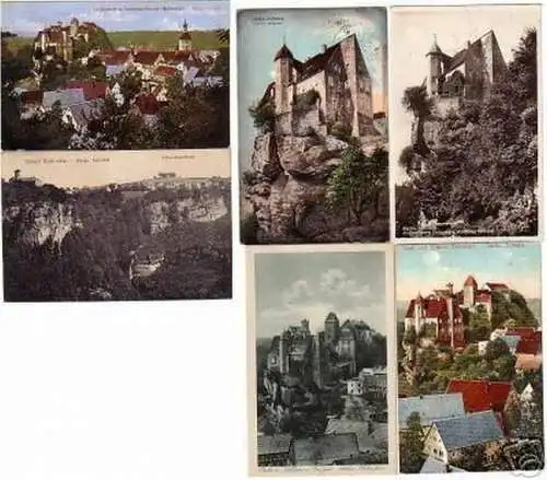 00205/6 Ak Sachsen Schloss Hohnstein um 1920