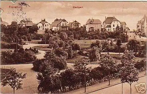 00231 Ak Flensburg Stadtpark 1911