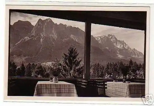 00014 Ak Hotel Waxenstein Untergrainau Bayern um 1940