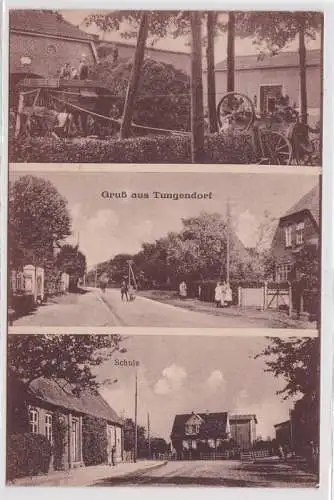 99699 Mehrbild Ak Gruß aus Tungendorf Schule usw. 1932