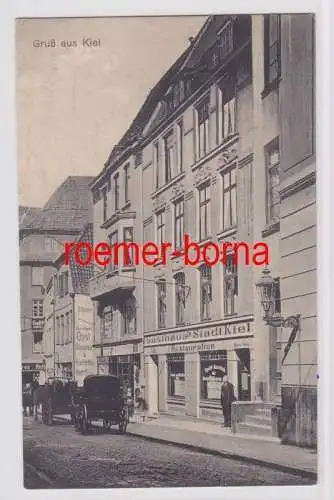 84575 Ak Gruß aus Kiel Gasthaus 'Stadt Kiel' Küterstraße 10, 1916