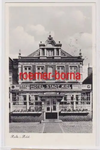 84572 Ak Heide in Holstein Hotel 'Stadt Kiel' 1955