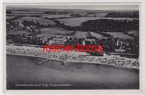 71391 Foto Ak Ostseebad Niendorf Original Fliegeraufnahme 1939