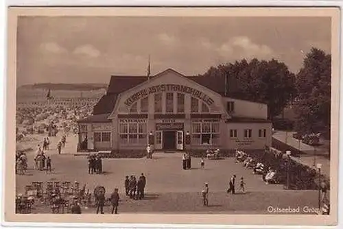 66880 Ak Ostseebad Grömitz Kurpalast Strandhalle um 1930