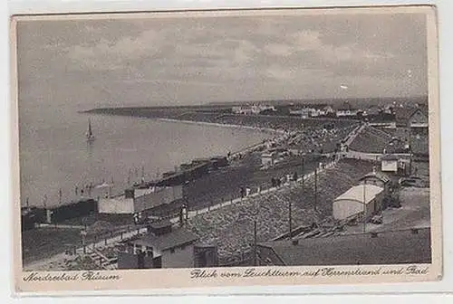 67485 Ak Nordseebad Büsum Blick vom Leuchtturm auf Herrenstrand und Bad