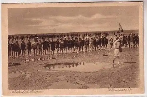 67733 Ak Nordseebad Büsum Wattenparade um 1920