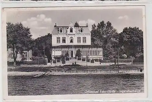 65279 Ak Ostseebad Eckernförde Jugendherberge um 1940