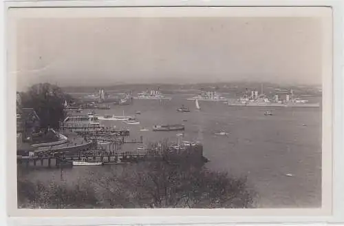 66888 Ak Kiel Die Flotte im Hafen 1935