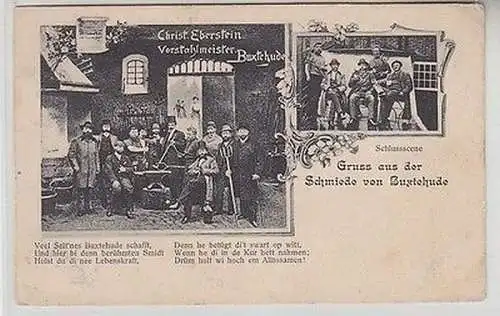 66565 Mehrbild Ak Gruß aus der Schmiede von Buxtehude 1910