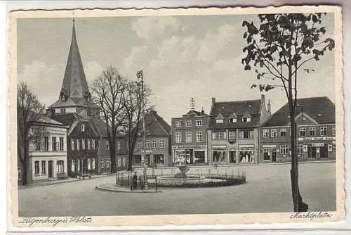 60618 Ak Lütjenburg in Holstein Marktplatz um 1930