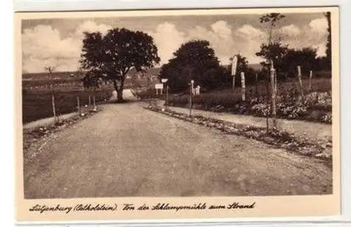 61376 Ak Lütjenburg (Ostholstein) von der Schlampmühle zum Strand um 1940