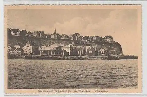 60059 Ak Nordseebad Helgoland (Insel) Kurhaus Aquarium 1929