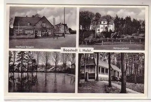 55193 Mehrbild Ak Boostedt in Holstein Kaufhaus um 1940