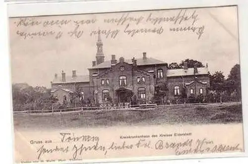 53512 Ak Gruß aus Tönning Kreiskrankenhaus des Kreises Eiderstedt 1903