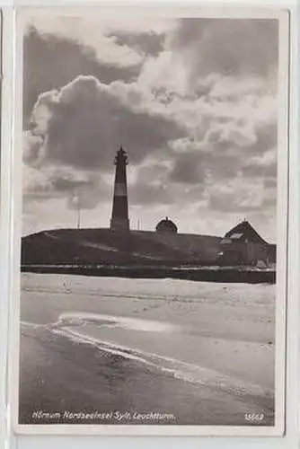 51744 Feldpost Ak Hörnum Nordseeinsel Sylt Leuchtturm 1940