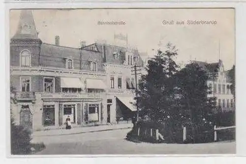 49454 Ak Gruß aus Süderbrarup Bahnhofstraße 1908