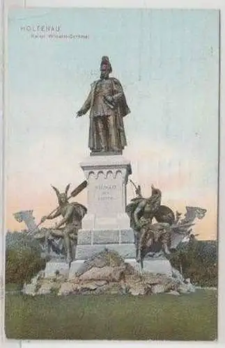 46848 Feldpost Ak Holtenau Kaiser Wilhelm Denkmal 1915