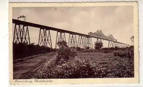 41639 Feldpost Ak Rendsburg Hochbrücke 1940