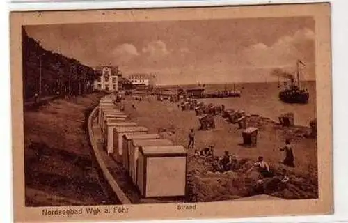 39028 Ak Nordseebad Wyk auf Föhr Strand 1922