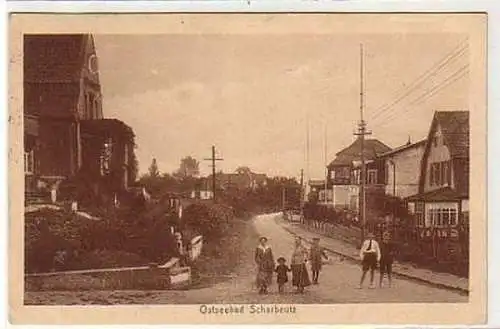 28769 Ak Ostseebad Scharbeutz Straßenansicht 1924