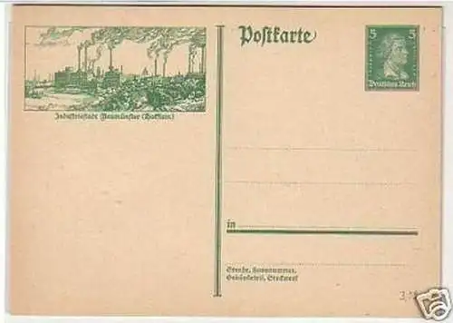 27157 Ganzsachen-Postkarte Neumünster um 1930