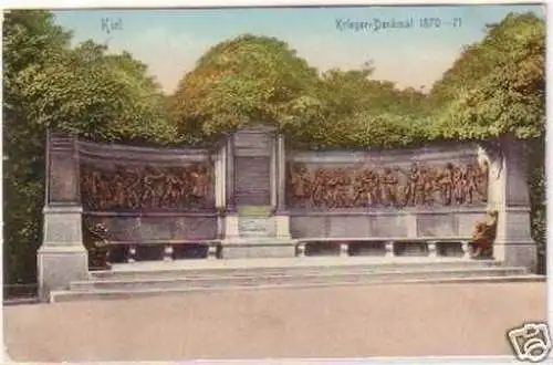 24400 Feldpost Ak Kiel Krieger Denkmal 1870-71 von 1915