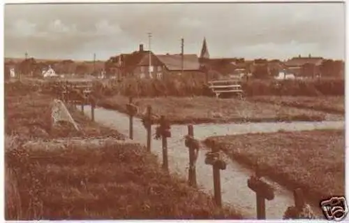 23909 Ak Nordseebad Nebel auf Amrum um 1920