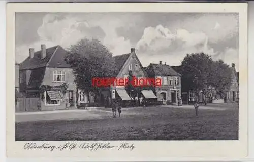 23319 Ak Oldenburg in Holstein Strassenansicht mit Geschäften 1939