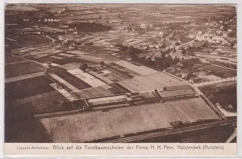 19092 AK Zeppelinaufanhme Blick auf die Forstbaumschulen Halstenbek um 1930