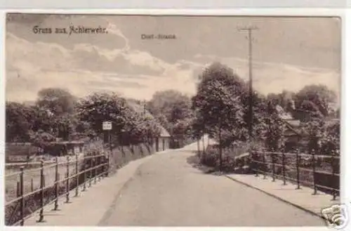 19478 Ak Gruß aus Achterwehr Dorfstrasse 1916