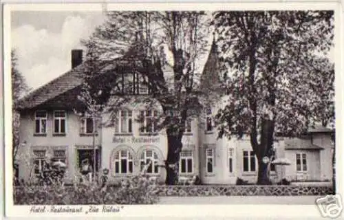 14215 Ak Schwarzenbek Hotel "Zur Rülau" um 1940