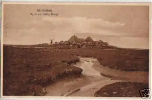 15002 Ak Middeltritt Werft auf Hallig Hooge 1927