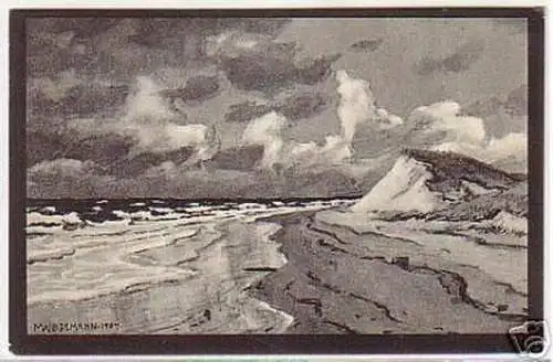 09579 Ak Nordseeinsel Amrum Strandansicht 1920