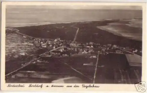 07874 Ak Nordseebad Norddorf a. Amrum Vogelschau um1930