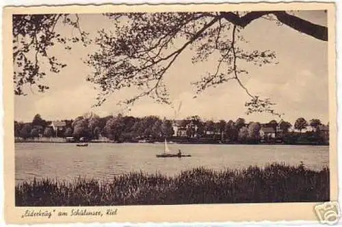 02050 Ak Kiel "Eiderkrug am Schulensee um 1940